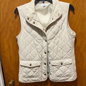 Kenar Cream Quilted Women's Vest